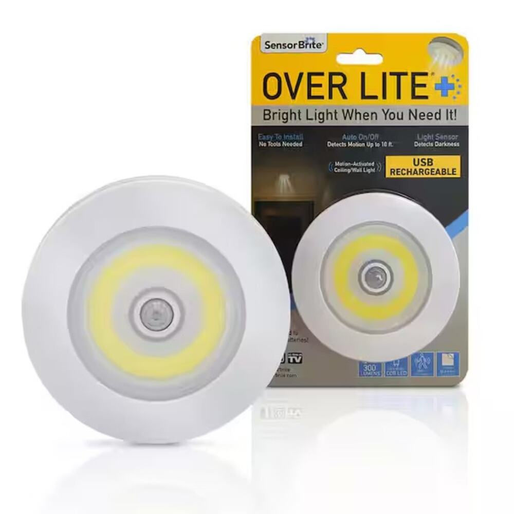 Overhead Motion Activated LED Rechargeable Night Light